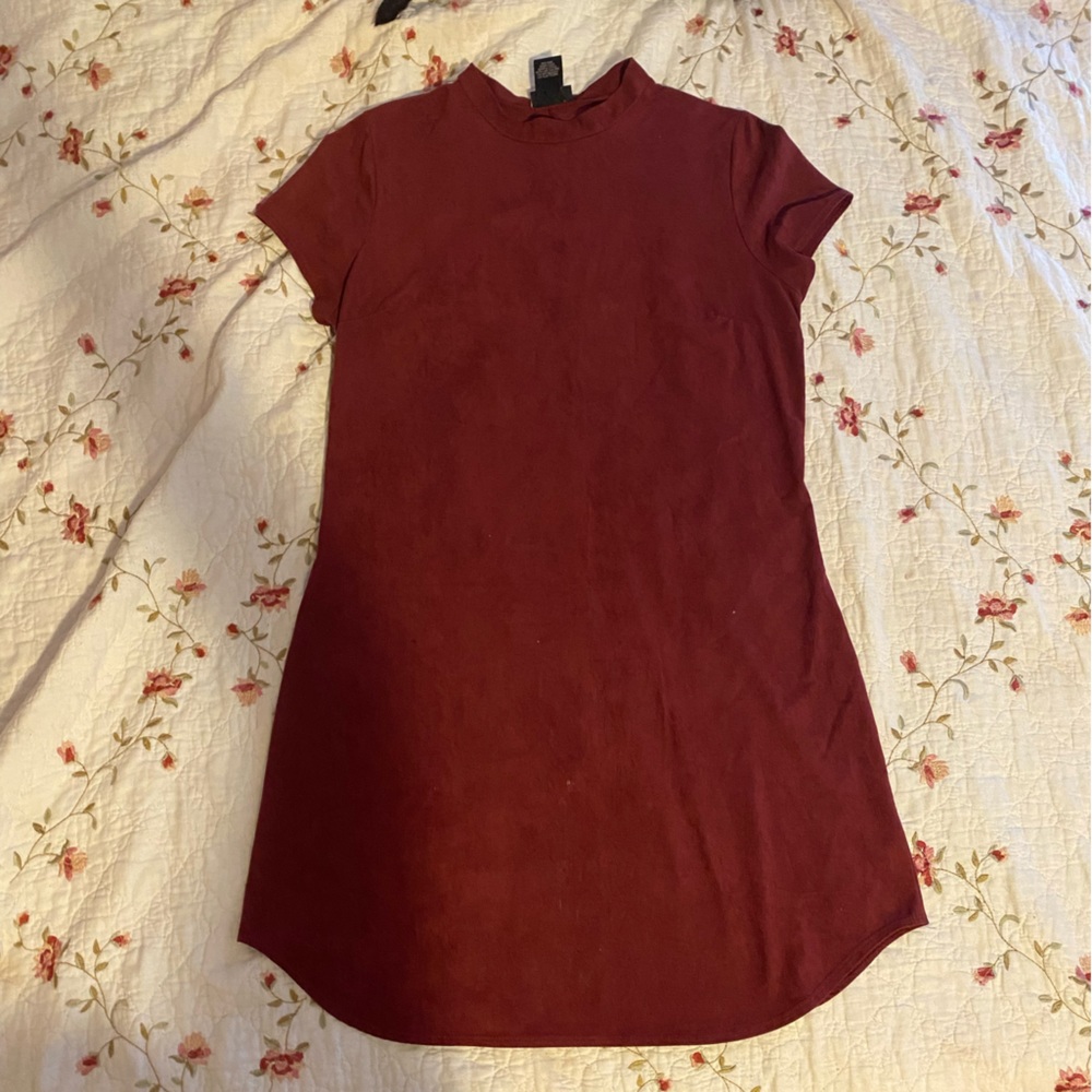 Mock Neck T-shirt Dress